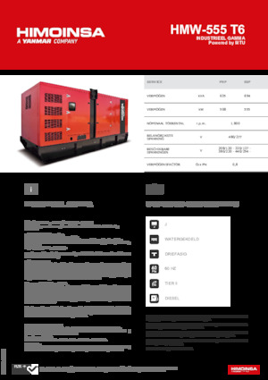 Generatori diesel HIMOINSA HMW-555 T6