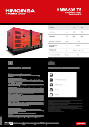Generatori diesel HIMOINSA HMW-605 T5