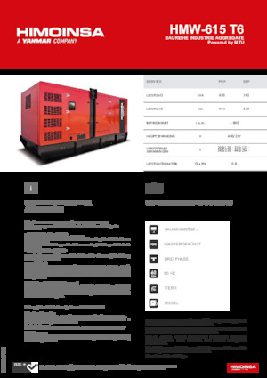 Generatori diesel HIMOINSA HMW-615 T6
