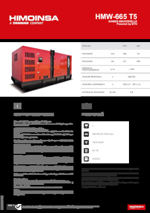 Generatori diesel HIMOINSA HMW-665 T5