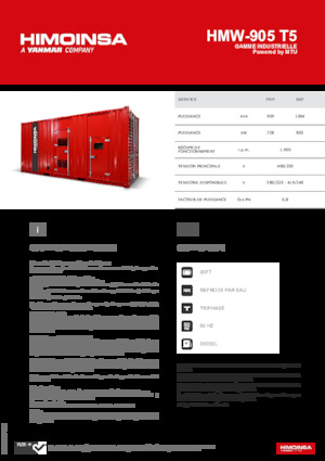 Generatori diesel HIMOINSA HMW-905 T5