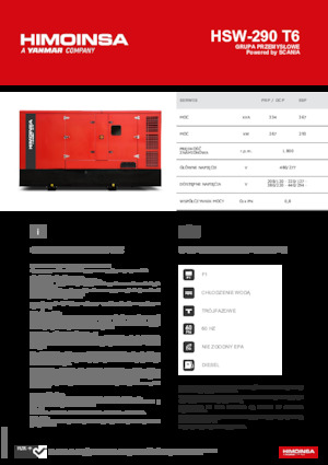 Generatori diesel HIMOINSA HSW-290 T6