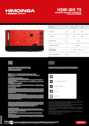 Generatori diesel HIMOINSA HSW-305 T5