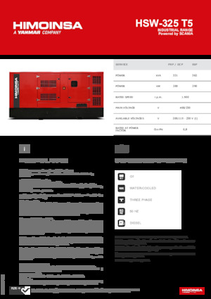 Generatori diesel HIMOINSA HSW-325 T5