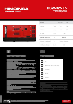 Generatori diesel HIMOINSA HSW-325 T5