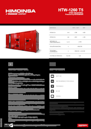 Generatori diesel HIMOINSA HTW-1260 T5