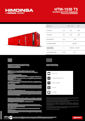 Generatori diesel HIMOINSA HTW-1530 T5