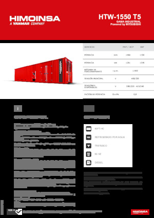 Generatori diesel HIMOINSA HTW-1550 T5