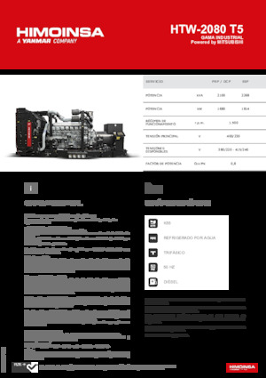 Generatori diesel HIMOINSA HTW-2080 T5