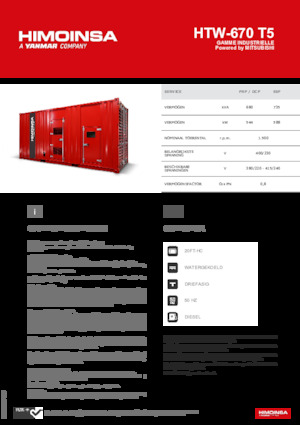 Generatori diesel HIMOINSA HTW-670 T5