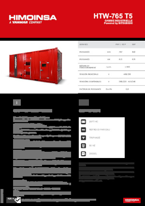 Generatori diesel HIMOINSA HTW-765 T5