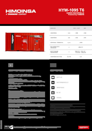 Generatori diesel HIMOINSA HYW-1095 T6