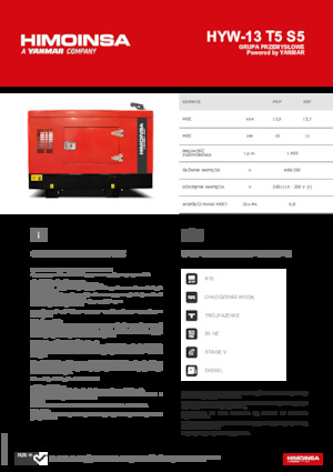 Generatori diesel HIMOINSA HYW-13 T5 S5