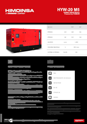Generatori diesel HIMOINSA HYW-20 M5