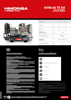 Generatori diesel HIMOINSA HYW-45 T5 S5