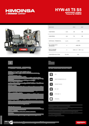 Generatori diesel HIMOINSA HYW-45 T5 S5