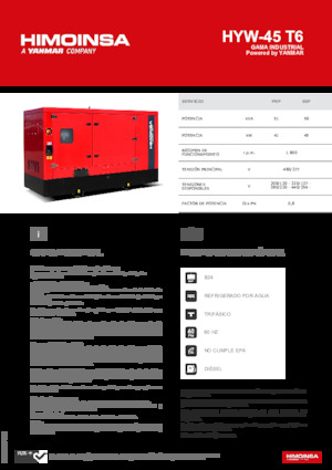 Generatori diesel HIMOINSA HYW-45 T6