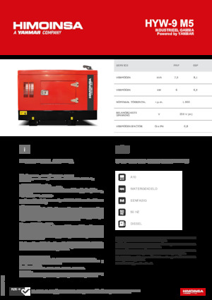 Generatori diesel HIMOINSA HYW-9 M5