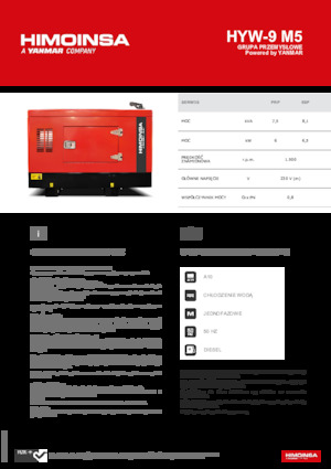 Generatori diesel HIMOINSA HYW-9 M5