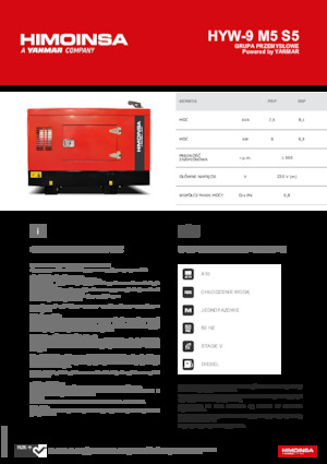 Generatori diesel HIMOINSA HYW-9 M5 S5