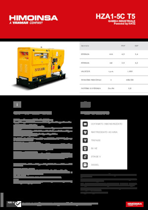 Generatori diesel HIMOINSA HZA1-5C T5