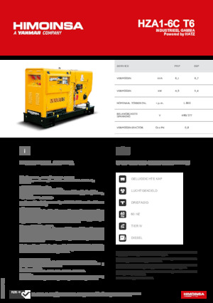 Generatori diesel HIMOINSA HZA1-6C T6