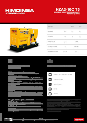 Generatori diesel HIMOINSA HZA3-10C T5