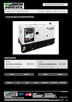 Generatori diesel INMESOL IC-033