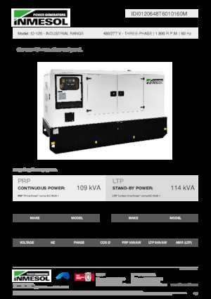 Generatori diesel INMESOL ID-120
