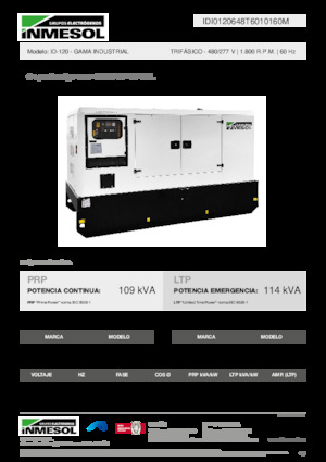 Generatori diesel INMESOL ID-120