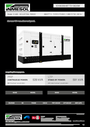 Generatori diesel INMESOL ID-600