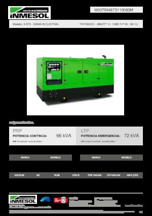 Generatori diesel INMESOL II-075