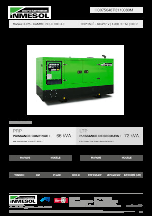 Generatori diesel INMESOL II-075