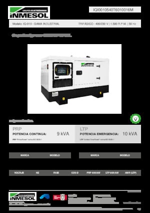 Generatori diesel INMESOL IQ-010