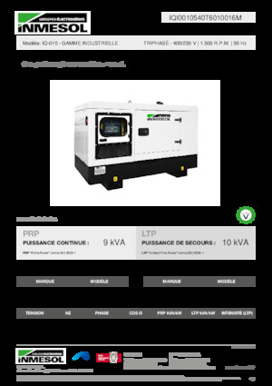 Generatori diesel INMESOL IQ-010