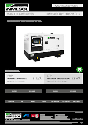 Generatori diesel INMESOL IQ-13