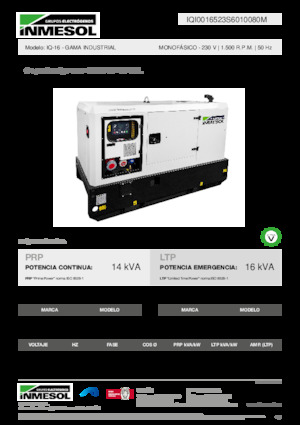 Generatori diesel INMESOL IQ-16
