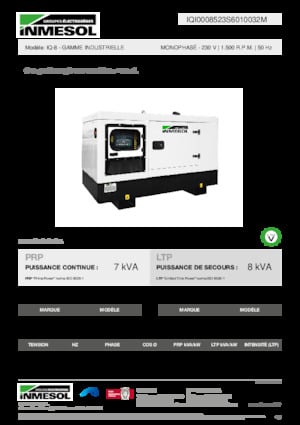 Generatori diesel INMESOL IQ-8