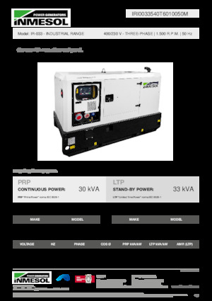 Generatori diesel INMESOL IR-033