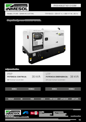 Generatori diesel INMESOL IR-040