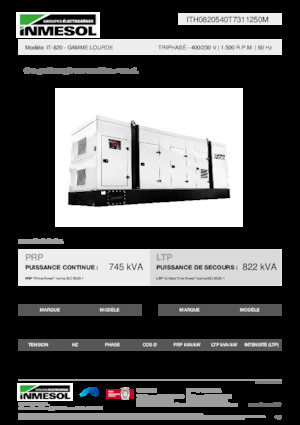 Generatori diesel INMESOL IT-820