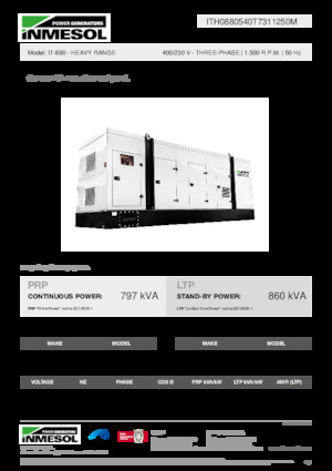 Generatori diesel INMESOL IT-880