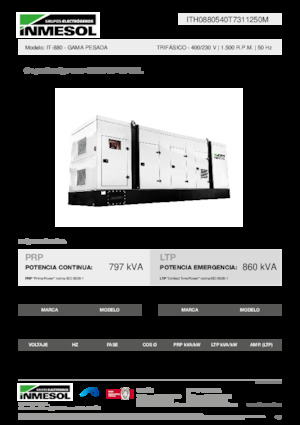 Generatori diesel INMESOL IT-880
