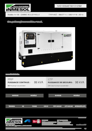 Generatori diesel INMESOL IV-100