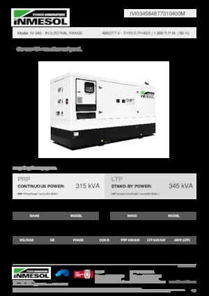 Generatori diesel INMESOL IV-345