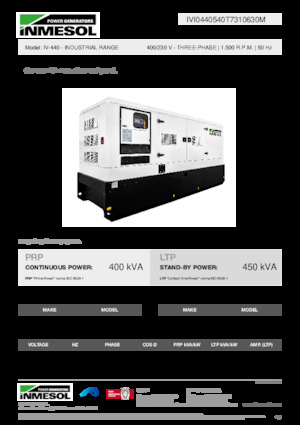Generatori diesel INMESOL IV-440