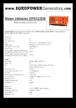 Generatori diesel Europower New Boy EPS123DE (S)