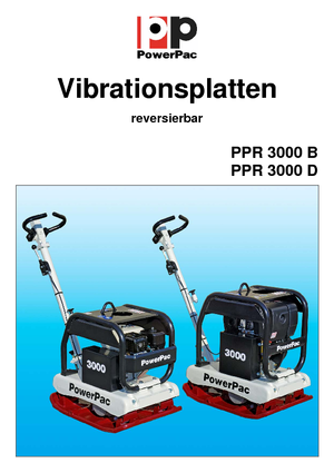 Piastre vibranti reversibili PowerPac PPR 3000D/500