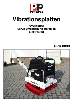 Piastre vibranti reversibili PowerPac PPR 8800