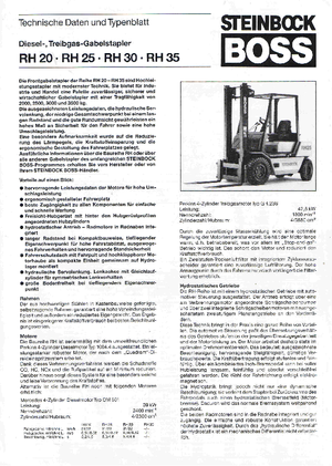 Carrelli elevatori frontali diesel Steinbock RH 30 D